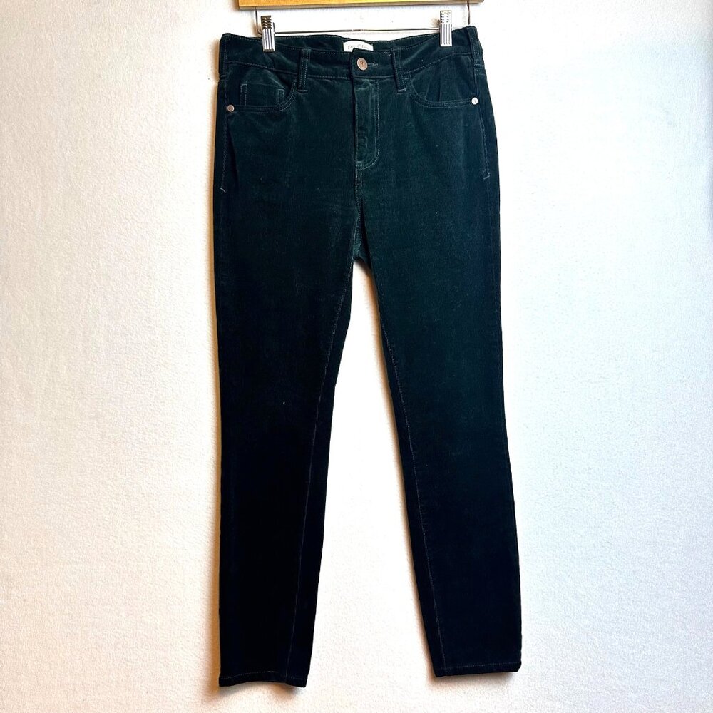 Pilcro Anthropologie Green Pants Womens 28  Corduroy Boho Y2K Hippie Minimal